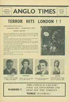 KONGA (1961) Collection: A page from the UK pressbook for the release of Konga in 1961