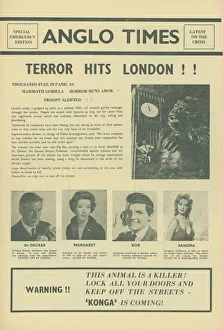 A page from the UK pressbook for the release of Konga in 1961