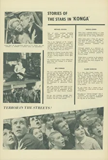 A page from the UK pressbook for the release of Konga in 1961