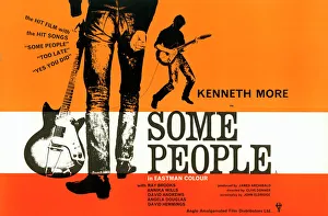 <b class=qtipBold><figcaption>Some People UK Quad Poster</figcaption></b><br>Poster artwork for the UK release of Clive Donner's musical film with Kenneth More.<br><em>© Copyright Studiocanal Films Ltd</em> Some People UK Quad Poster
