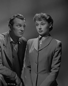 A portrait of Audrey Hepburn and Nigel Patrick for the release of Young Wives Tale