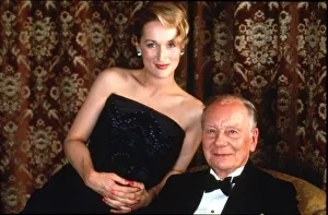 A portrait of Meryl Streep and John Gielgud for the promotion of Plenty (1985)