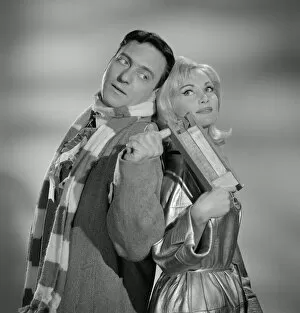 RATTLE OF A SIMPLE MAN (1964) Collection: A publicity image from Rattle of a Simple Man (1964) taken on set at Elstree Studios