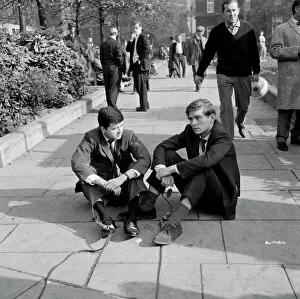 Behind The Scenes Collection: Rodney Bewes and Tom Courtenay in Billy Liar (1963)