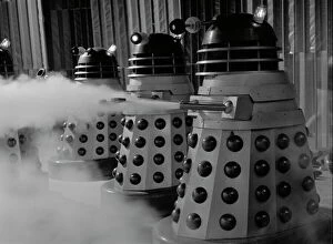 Dr. Who and the Daleks (1965) Collection: A scene from Dr Who and The Daleks