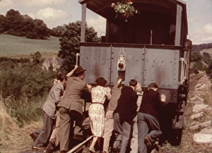 A scene from The Titfield Thunderbolt