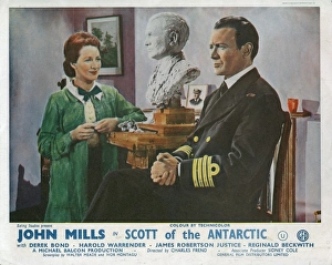 <b class=qtipBold><figcaption>Scott of the Antarctic (1948)</figcaption></b><br>Diana Churchill and John Mills in a lobby card for the UK release of Charles Frend's epic film.<br><em>© Copyright Studiocanal Films Ltd</em> Scott of the Antarctic (1948)