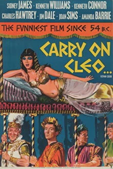 Images Dated 11th November 2012: One sheet UK poster artwork for Carry On Cleo (1965)