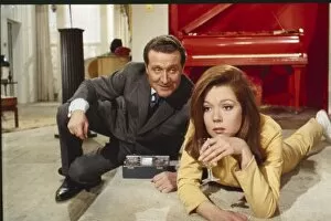 Smile Collection: Steed and Mrs Peel in her flat