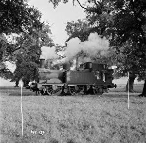 The Thunderbolt thunders the countryside around Titfield