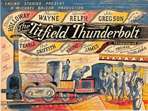 TITFIELD THUNDERBOLT (1953) Collection: Titfield Thunderbolt UK quad artwork