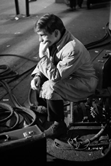 Tom Courtenay on the set of Billy Liar (1963)