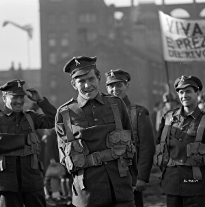 Tom Courtenay in uniform in a scene from Billy Liar (1963)