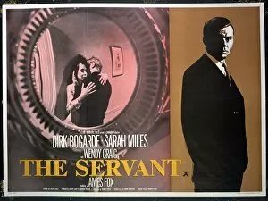 1960s Style Collection: UK quad artwork for The Servant (1963)