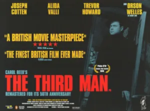 UK quad poster artwork for the 1999 release of The Third Man (1949) UK quad poster artwork for the 1999 release of The Third Man (1949)
