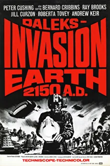 1960s Prints: UK One Sheet poster for Daleks Invasion Earth 2150 AD (1966)