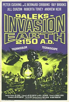 UK One Sheet poster for Daleks Invasion Earth 2150 AD (1966)