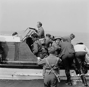 Boat Prints: A wide shot of Richard Attenborough
